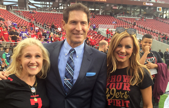49ersfangirl Tracy Sandler and Steve Young