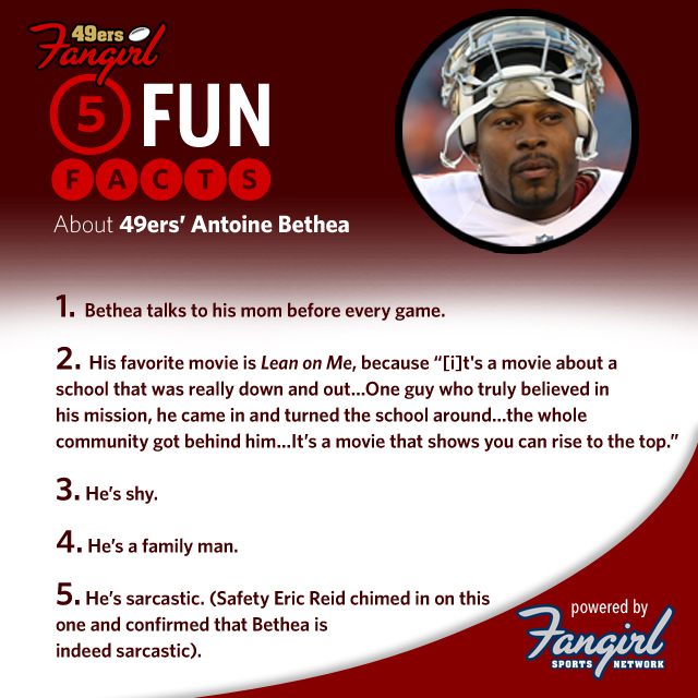 5 Fun Facts about 49ers' Antoine Bethea