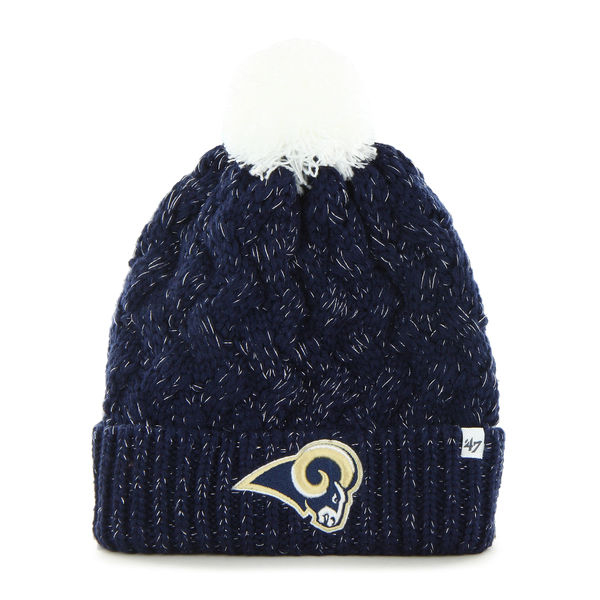Holiday Gift Guide for Rams Fans: Fanatics-rams-knit-beanie