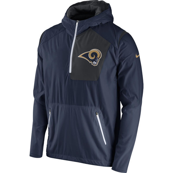 Holiday Gift Guide for Rams Fans: Fanatics-Rams Nike Vapor Speed Rush Half-Zip Jacket