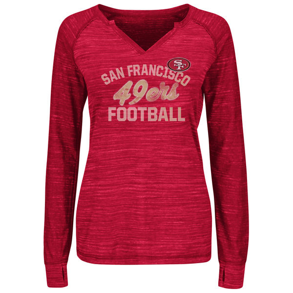 san-francisco-49ers-majestic-womens-lead-play-v-neck-raglan-long-sleeve-t-shirt-scarlet