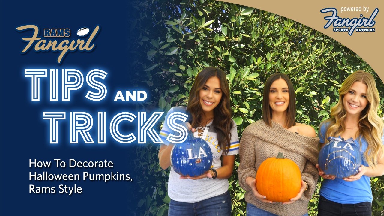 Make your own LA Rams-themed jack-o-lantern