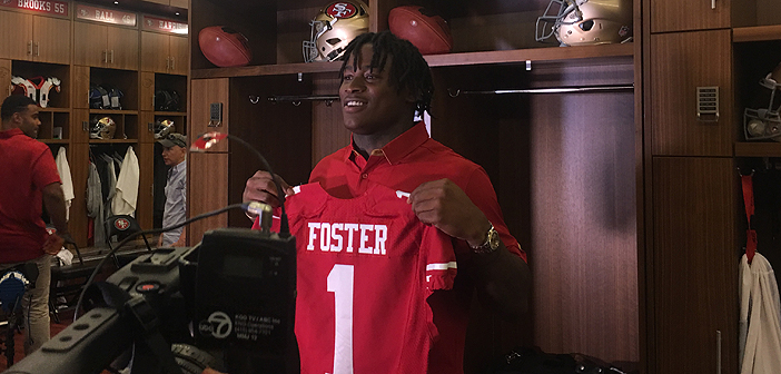 ‘I learned from every mistake…all my flaws, learned from a lot of things.’ Reuben Foster