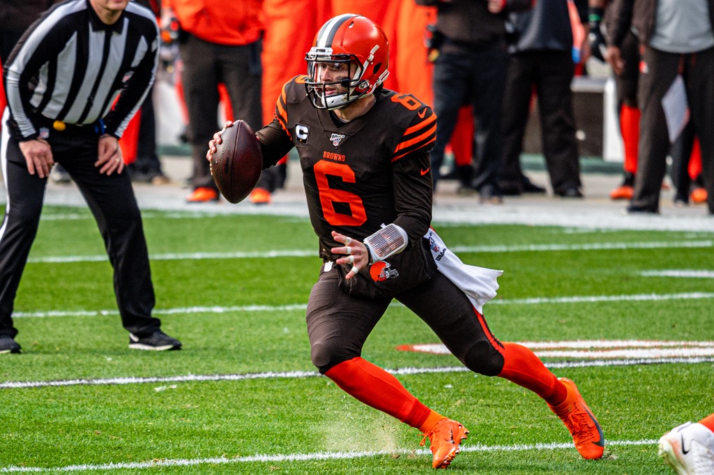 Mayfield leads Browns to first winning record since 2014